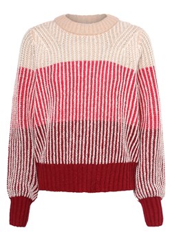 Vila Sweter damski Kobiety beżowy wypukły wzór tkaniny ze sklepu vangraaf w kategorii Swetry damskie - zdjęcie 162833299