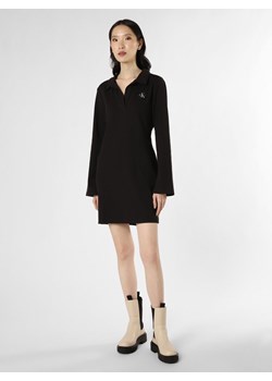 Calvin Klein Jeans Sukienka damska Kobiety Bawełna czarny jednolity ze sklepu vangraaf w kategorii Sukienki - zdjęcie 162833716