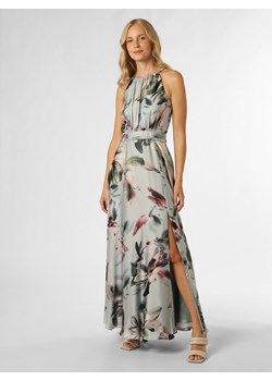 Swing Damska sukienka wieczorowa Kobiety Satyna cyjan wzorzysty ze sklepu vangraaf w kategorii Sukienki - zdjęcie 162833969