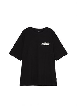 Cropp - Czarna koszulka z motywami racingowymi - czarny ze sklepu Cropp w kategorii T-shirty męskie - zdjęcie 162843365
