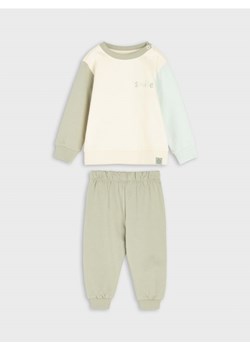 Sinsay - Komplet: bluza i spodnie - zielony ze sklepu Sinsay w kategorii Dresy dla niemowlaka - zdjęcie 162844067
