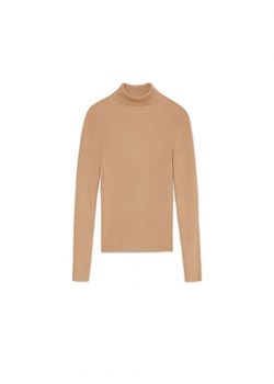 Cropp - Beżowy sweter z półgolfem - beżowy ze sklepu Cropp w kategorii Swetry damskie - zdjęcie 162847805