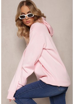 Różowa Bluza Kangurka z Kapturem i Wsuwaną Kieszenią Blizome ze sklepu Renee odzież w kategorii Bluzy damskie - zdjęcie 162852629