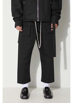 Rick Owens spodnie bawełniane kolor czarny proste ze sklepu PRM w kategorii Spodnie męskie - zdjęcie 162853768