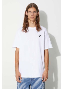Wood Wood t-shirt bawełniany Ace t-shirt kolor biały gładki 10005710.2222 ze sklepu PRM w kategorii T-shirty męskie - zdjęcie 162853776