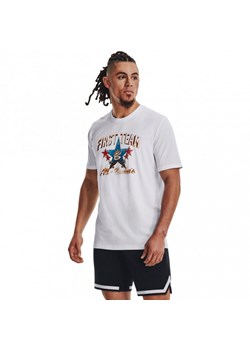Męski t-shirt z nadrukiem Under Armour UA Curry All Star Game SS - biały ze sklepu Sportstylestory.com w kategorii T-shirty męskie - zdjęcie 162855377