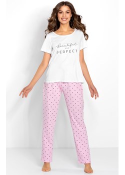 Piżama damska Flawless, Kolor biało-różowy, Rozmiar S, Momenti per me ze sklepu Intymna w kategorii Piżamy damskie - zdjęcie 162855807
