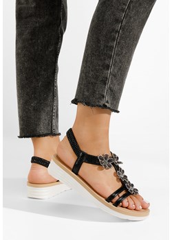 Czarne sandały damskie Eleane ze sklepu Zapatos w kategorii Sandały damskie - zdjęcie 162858625