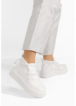 Białe sneakersy na platformie Eillia ze sklepu Zapatos w kategorii Buty sportowe damskie - zdjęcie 162859066