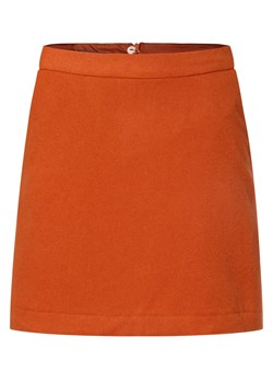 Marie Lund Spódnica damska Kobiety Wełna pomarańczowy jednolity ze sklepu vangraaf w kategorii Spódnice - zdjęcie 162861137