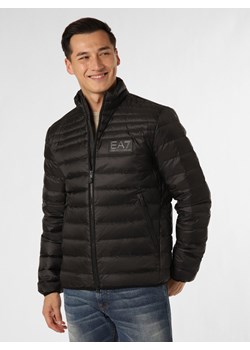 EA7 Emporio Armani Męska kurtka puchowa Mężczyźni czarny jednolity ze sklepu vangraaf w kategorii Kurtki męskie - zdjęcie 162861206
