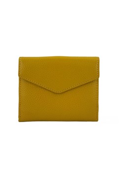 Elegancki portfel ze złotym zapięciem - Żółty ciemny ze sklepu Barberinis w kategorii Portfele damskie - zdjęcie 162861458