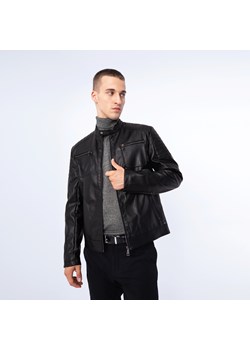 Męska kurtka z ekoskóry z obszytymi kieszeniami czarna ze sklepu WITTCHEN w kategorii Kurtki męskie - zdjęcie 162863857