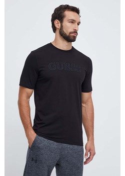 Guess t-shirt ALPHY męski kolor czarny z aplikacją Z2YI11 J1314 ze sklepu ANSWEAR.com w kategorii T-shirty męskie - zdjęcie 162902087