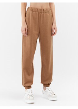 Weekend Max Mara Spodnie dresowe Danubio 2357860333 Beżowy Regular Fit ze sklepu MODIVO w kategorii Spodnie damskie - zdjęcie 162906226