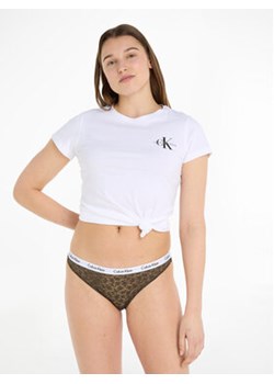 Calvin Klein Underwear Figi brazylijskie 000QD3859E Brązowy ze sklepu MODIVO w kategorii Majtki damskie - zdjęcie 162908596