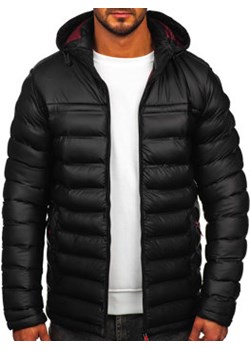 Czarna pikowana kurtka zimowa męska Denley 22M326 ze sklepu Denley w kategorii Kurtki męskie - zdjęcie 162913019