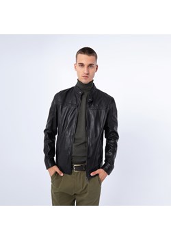 Męska kurtka ze skóry klasyczna czarna ze sklepu WITTCHEN w kategorii Kurtki męskie - zdjęcie 162915698