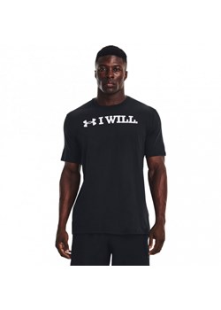 Męski t-shirt z nadrukiem Under Armour UA I Will SS - czarny ze sklepu Sportstylestory.com w kategorii T-shirty męskie - zdjęcie 162917298