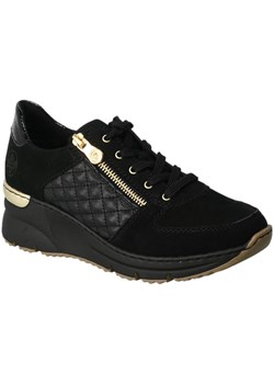 Sneakersy Rieker N6314-00 Black Czarne ze sklepu EuroButy.com.pl w kategorii Buty sportowe damskie - zdjęcie 162922388