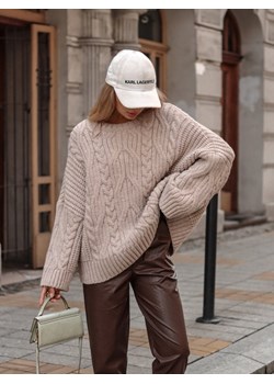 Sweter Laval Beżowy ze sklepu Lisa Mayo w kategorii Swetry damskie - zdjęcie 162924069