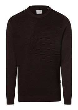 Jack & Jones Sweter męski Mężczyźni Bawełna czekoladowy wypukły wzór tkaniny ze sklepu vangraaf w kategorii Swetry męskie - zdjęcie 162934358