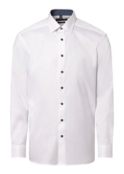 Finshley & Harding Koszula męska łatwa w prasowaniu Mężczyźni Modern Fit Bawełna biały jednolity ze sklepu vangraaf w kategorii Koszule męskie - zdjęcie 162934377