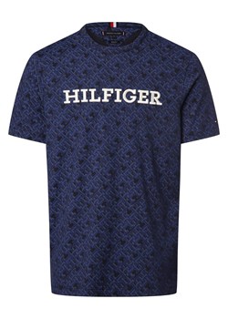Tommy Hilfiger T-shirt męski Mężczyźni Bawełna indygo wzorzysty ze sklepu vangraaf w kategorii T-shirty męskie - zdjęcie 162934405