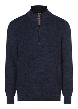 Camel Active Sweter męski Mężczyźni Bawełna granatowy marmurkowy ze sklepu vangraaf w kategorii Swetry męskie - zdjęcie 162934446