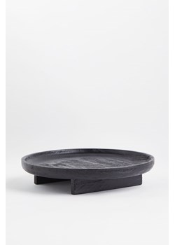 H & M - Okrągła taca drewniana - Czarny ze sklepu H&M w kategorii Misy i tace dekoracyjne - zdjęcie 162934608