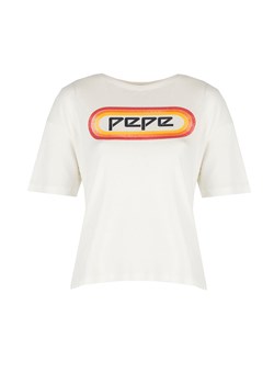 Pepe Jeans T-Shirt "Paula" | PL504476 | Paula | Kobieta | Kremowy ze sklepu ubierzsie.com w kategorii Bluzki damskie - zdjęcie 162937017