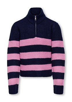 KIDS ONLY Sweter &quot;New Bella&quot; w kolorze granatowo-jasnoróżowym ze sklepu Limango Polska w kategorii Swetry dziewczęce - zdjęcie 162939437