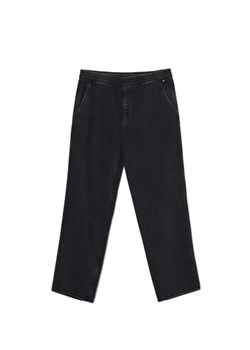 Cropp - Czarne jeansy wide leg - szary ze sklepu Cropp w kategorii Jeansy męskie - zdjęcie 162948285