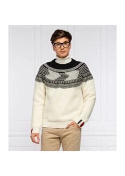 Tommy Tailored Wełniany sweter YOKE | Regular Fit ze sklepu Gomez Fashion Store w kategorii Swetry męskie - zdjęcie 162968869