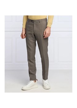 Oscar Jacobson Wełniane spodnie Denz | Slim Fit ze sklepu Gomez Fashion Store w kategorii Spodnie męskie - zdjęcie 162975897
