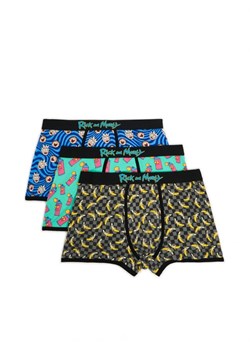 Cropp - 3 pack bokserek Rick and Morty - czarny ze sklepu Cropp w kategorii Majtki męskie - zdjęcie 163347759