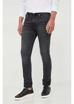 Karl Lagerfeld jeansy męskie kolor czarny ze sklepu ANSWEAR.com w kategorii Jeansy męskie - zdjęcie 163349848