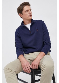 Polo Ralph Lauren Sweter bawełniany 710671929029 męska kolor granatowy ze sklepu ANSWEAR.com w kategorii Swetry męskie - zdjęcie 163352085