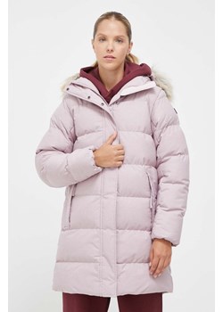Helly Hansen kurtka damska kolor różowy zimowa ze sklepu ANSWEAR.com w kategorii Kurtki damskie - zdjęcie 163352336