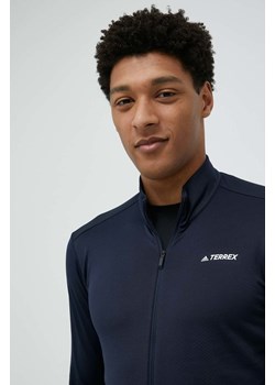 adidas TERREX bluza sportowa Multi męska kolor granatowy gładka ze sklepu ANSWEAR.com w kategorii Bluzy męskie - zdjęcie 163353738