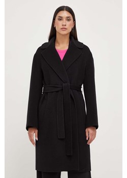Pinko płaszcz wełniany kolor czarny przejściowy 101686.Y27P ze sklepu ANSWEAR.com w kategorii Płaszcze damskie - zdjęcie 163363337