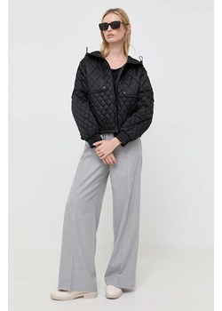 BOSS kurtka damska kolor czarny przejściowa oversize ze sklepu ANSWEAR.com w kategorii Kurtki damskie - zdjęcie 163366147
