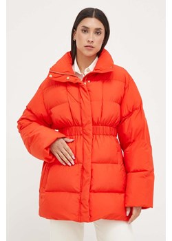 Pinko kurtka damska kolor pomarańczowy zimowa 101696.A14J ze sklepu ANSWEAR.com w kategorii Kurtki damskie - zdjęcie 163366417