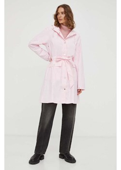 Rains kurtka przeciwdeszczowa 18130 Jackets damska kolor różowy przejściowa ze sklepu ANSWEAR.com w kategorii Kurtki damskie - zdjęcie 163367039