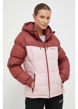 Columbia kurtka damska kolor różowy zimowa ze sklepu ANSWEAR.com w kategorii Kurtki damskie - zdjęcie 163367748