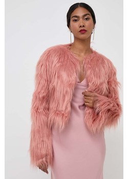 Pinko kurtka damska kolor różowy przejściowa 101742.A152 ze sklepu ANSWEAR.com w kategorii Futra damskie - zdjęcie 163370306