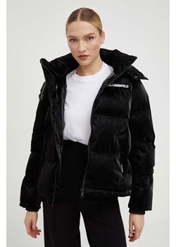 Karl Lagerfeld kurtka damska kolor czarny zimowa ze sklepu ANSWEAR.com w kategorii Kurtki damskie - zdjęcie 163372246
