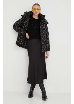 Karl Lagerfeld kurtka puchowa damska kolor czarny zimowa ze sklepu ANSWEAR.com w kategorii Kurtki damskie - zdjęcie 163372259