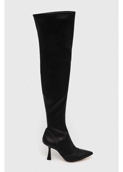 MICHAEL Michael Kors kozaki Clara damskie kolor czarny na szpilce 40F3CLMB5L ze sklepu ANSWEAR.com w kategorii Kozaki damskie - zdjęcie 163373616