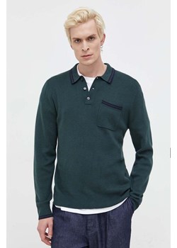 Abercrombie &amp; Fitch sweter męski kolor zielony lekki ze sklepu ANSWEAR.com w kategorii Swetry męskie - zdjęcie 163375668